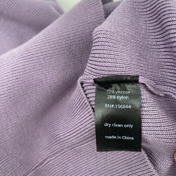 Le Superbe Dragon Fruit Purple Mint Ribbed Knit Halter Midi Dress Sz Small - Picture 11 of 14